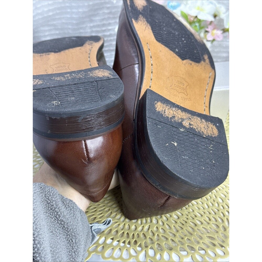 (R2) Zota Vintage Mens’s Brown Lace Up Classic Leather, square toe, Shoes Sz-13 - Picture 11 of 15